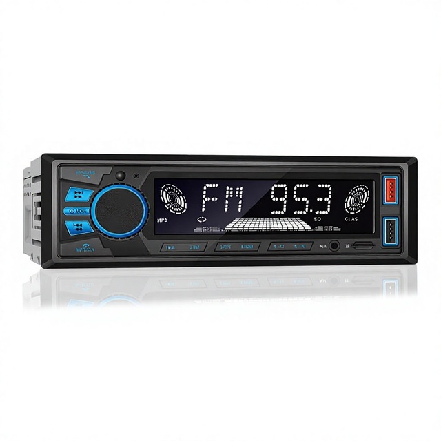 Cross-border New Touch-control Blue-light FM Radio for Hands-free Car MP3 Player AUX/TF Card Compact Design 820S Lossless