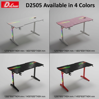Livraison rapide, bureau d'ordinateur, table de jeu, fibre de carbone 18 mm, RGB, B2B