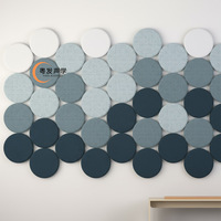 Panneaux acoustiques hexagonaux en feutre décoratif insonorisant en polyester au design moderne pour bureau, entrepôt et salon