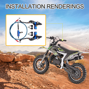 Bomba de <span class=keywords><strong>Freno</strong></span> Hidráulica Ajustable CNC de 22 mm GOOFIT con Maneta de <span class=keywords><strong>Embrague</strong></span> de Cilindro Maestro para Motocicleta de 125 cc ATV Dirt Pit Bike - Product Image 6