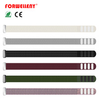 FORWELLENY Bracelet de montre en nylon léger, respirant et élastique, réglable avec fermeture auto-agrippante, bracelet de sport pour Google Fitbit Air