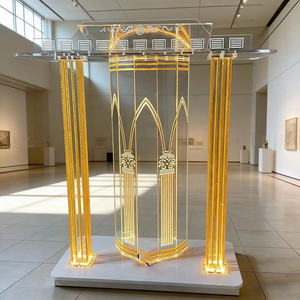 Podio de Acrílico Transparente Moderno <span class=keywords><strong>para</strong></span> Iglesia, Escuela, Hotel, Hogar, Bar - Precio de Fábrica - Product Image 1