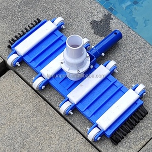 Meilleure vente de tête d'aspirateur de <span class=keywords><strong>piscine</strong></span> en plastique bleu pour <span class=keywords><strong>piscine</strong></span> extérieure 14 "têtes d'aspirateur flexibles avec brosse latérale - Product Image 3