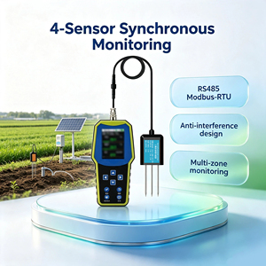 <span class=keywords><strong>Testeur</strong></span> de sol portable 4-en-1 : <span class=keywords><strong>humidité</strong></span>, température, EC, pH, RS485, pour le jardinage et la plantation commerciale - Product Image 1