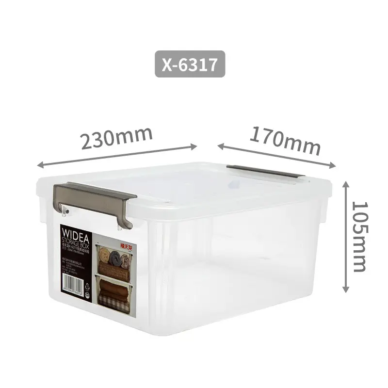 Ahmohan multi-purpose Industrial 25l 70 Liter 150l Extra Large Big Transparent Clear Plastic Storage Box Bin with Lids