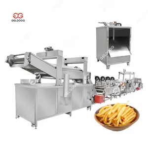 Linea di produzione di patatine fritte congelate del gruppo 500 Kg/H prezzi patatine fritte che fanno la patata a macchina