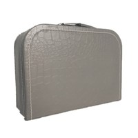 Individuell Bedruckte Mini-Karton Kinder-Babydecke Kofferförmige Kerzen-Geschenkbox mit Griff aus Recycling-Materialien