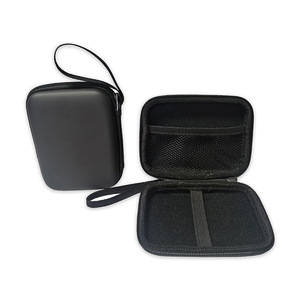 Schwarz PU HD <span class=keywords><strong>HDD</strong></span> Festplatte Externes Gehäuse Mobile Disk Carry Eva Wasserdicht Staub dichte Aufbewahrung koffer Tasche Custom Cheap - Product Image 6