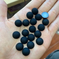 Perles plates de 8 mm en gros, perles demi-rondes, perles néon pour breloques de slime, accessoires de scrapbooking et de bricolage