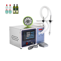 Machine de remplissage de liquide en bouteille semi-automatique à tête unique Remplisseuse de liquide électrique continue de petite taille en acier inoxydable 30-13000ml