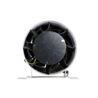 Ventilateur de gaine en ligne à flux mixte avec moteur EC de 4, 5, 6, 8, 10, 12, 14 pouces, contrôle de vitesse libre, faible bruit, roulement à billes robuste, en plastique, ODM/OEM