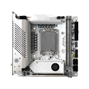 JGINYUE B760i <span class=keywords><strong>Motherboard</strong></span> LGA 1700, mendukung Intel Core 12 prosesor ke-13 DDR4 3200mhz RAM mini itx B760i-Snow Dream V1.3 - Product Image 1