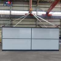 Maison préfabriquée mobile en acier pliable facile et bureau pour hôtels Maison préfabriquée pliable extérieure