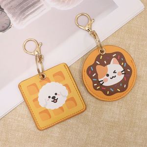 ปลอกใส่บัตรกุญแจหนัง PU ลายการ์ตูนน่ารัก พวงกุญแจใส่บัตรประจำตัว ปลอกใส่บัตรสำหรับใช้ในชีวิตประจำวัน - Product Image 4