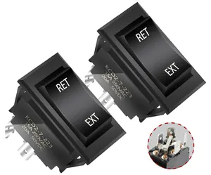 Interruttore a bilanciere Daiertek KCD 12A 16A 250Vac KND 2 10A 250V blocco momentaneo 4 Pin DTDT (on)-off-(on) interruttore a bilanciere 3 posizioni