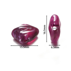 Acrylic Irregular Flat Stones For Bracelet Making 10mm Multicolor Loose <b>Beads</b> DIY Jewelry Accessories - Product Image 2