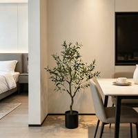 Arbre d'olivier artificiel en PE résistant aux UV pour l'intérieur, arrangement saisonnier, bonsaï, plante anti-ultraviolets