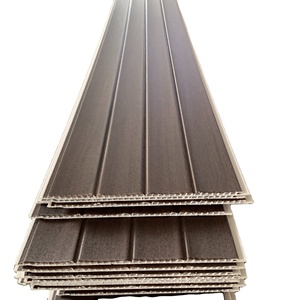 <span class=keywords><strong>PVC</strong></span> soffit Trần Bảng điều khiển Vinyl siding hồ sơ J TRIM màu gỗ - Product Image 3