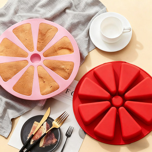 8 khoang Silicone chảo hình dạng màu cam DIY Baking Pastry công cụ bánh khuôn lò bánh mì Silicone khuôn bánh cấp thực phẩm BPA miễn phí - Product Image 6