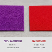 Tapis en polyester non tissé aiguilleté à boucles, antidérapant, pour extérieur et intérieur, décoratif, sur mesure, couleur personnalisable