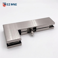 EZONE Quincaillerie en acier inoxydable de haute qualité, design moderne, fixation d'angle supérieure réglable, installation par vis pour porte