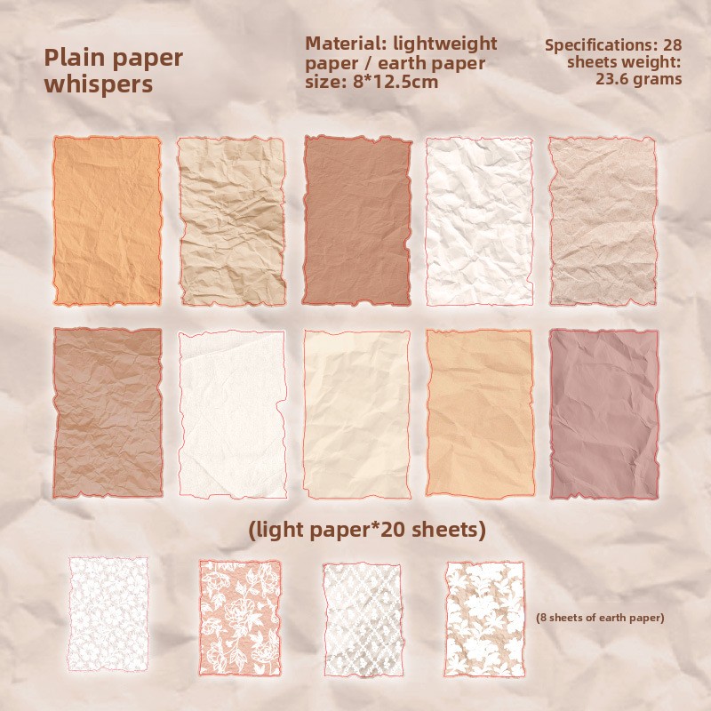 Un murmures sur papier ordinaire - Orange pâle
