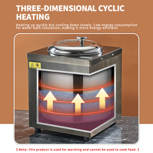 หม้ออุ่นอาหารไฟฟ้าทรงสี่เหลี่ยม สีบรอนซ์ ขนาด 10 ลิตร ยี่ห้อ WINNERS ทำจากสแตนเลส เหมาะสำหรับอุ่นซุป น้ำซุป และอาหาร<span class=keywords><strong>บุฟเฟ่ต์</strong></span> - Product Image 3