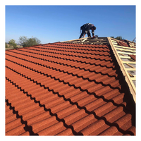 SANGOBUILD Fabrik-Bond Milano Classic Shingle Euro Tile Zink-Dachschindel Steinbeschichtete Metalldachziegel