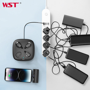 Wst LED hiển thị kỹ thuật số nhỏ xách tay PD sạc nhanh 5000mAh đuôi ngân hàng điện <span class=keywords><strong>mini</strong></span> ngân hàng điện <span class=keywords><strong>Dock</strong></span> trạm với cắm - Product Image 4