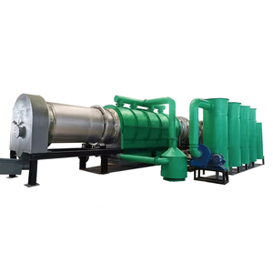 Four rotatif à haute température le plus vendu, four de carbonisation continu, machine de pyrolyse du charbon de bois, moteur haute capacité - Product Image 1