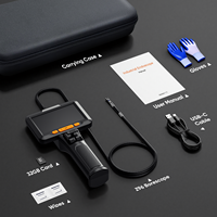 360 °   Endoscope à double objectif avec écran HD 1080p pour l'inspection des tuyaux et des moteurs