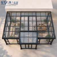 Kit de véranda préfabriquée à montage facile, structure en aluminium pour projet de jardinage, serre, plantation de fleurs