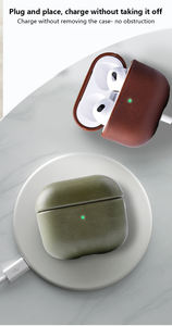 Étui pour écouteurs en cuir pleine fleur Crazy Horse prêt à être expédié pour Apple <span class=keywords><strong>AirPods</strong></span> 1/2 1 2 3 4 <span class=keywords><strong>AirPods</strong></span> Pro2 - Product Image 6