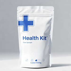 Tas kemasan pil kapsul plastik Foil segel panas bubuk obat grosir dengan ritsleting segel ulang - Product Image 1