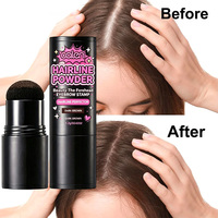 Poudre capillaire densifiante imperméable, poudre d'ombre naturelle pour cheveux clairsemés, maquillage des sourcils, couvre instantanément la ligne des cheveux