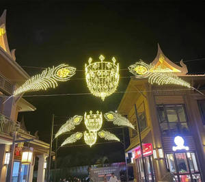 Luz LED cruzada personalizada a prueba de agua IP65 para decoraciones navideñas, de Año Nuevo y festivas para interiores y exteriores - Product Image 1