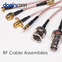 Câble coaxial avec connecteur BNC vers SMA N UHF RCA TNC MCX mâle femelle avec fil RG58 RG59 RG6 RG174 pour vidéo radio CCTV type à sertir