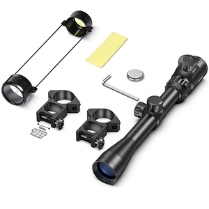 Luger 3-9x40 <strong>Scope</strong> Red or Green Illuminated Optical with Mounts - Product Image 4