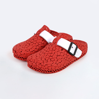 Sandales de marche d'extérieur antidérapantes élégantes en résine d'impression 3D, couleur personnalisée
