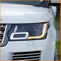 Pour Land Rover Range Rover Vogue L405 2013 à 2021, phares LED à quatre lentilles, plug and play, sans découpe de pare-chocs, style facelift, accessoires
