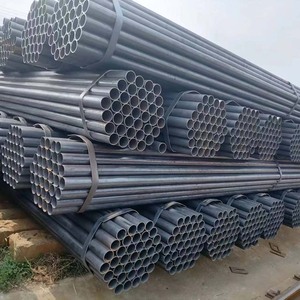 Tubo di acciaio al carbonio saldato nero 33.4mm 42.2mm 60.3mm ASTM/ API certificato <span class=keywords><strong>per</strong></span> impalcature 6m/12m di lunghezza - Product Image 5