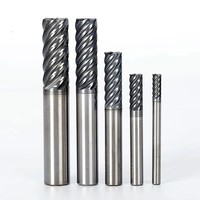 Fraise à queue en carbure 4 15, angle de hélice 20 mm, longueur 55HRC, pour fraisage en montée, fraiseuse CNC, alliage tungstène-cobalt, machine de gravure