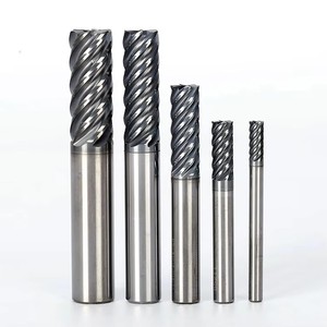 ดอกกัดคาร์ไบด์ 4 15 เฮลิกซ์แองเกิล ความยาว 20 มม. 55HRC ดอกกัดแบบ Climb Milling สำหรับเครื่อง CNC  ทำจากทังสเตนโคบอลต์อัลลอย สำหรับงานแกะสลัก - Product Image 1