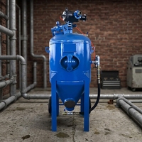 Machine de sablage abrasif à eau de type ouvert à commande personnalisée, sablageur à haute vitesse pour le nettoyage industriel des surfaces