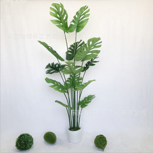 1.5m Monstera <span class=keywords><strong>Albo</strong></span> Grand Arbre Vert Artificiel <span class=keywords><strong>Plante</strong></span> Décorative En Plastique Durable Pour La Maison - Product Image 5