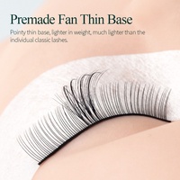 Vente chaude de haute qualité Song Lashes Individual Pure Black Private Label Extensions de cils Fan 5D Wispy Fans Premiere Pro cc
