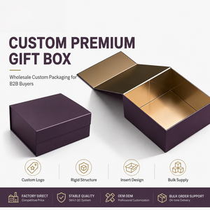 Boîte cadeau personnalisée écologique FX de qualité supérieure avec poignée, logo personnalisé, découpe quadricolore, option gaufrage pour emballage professionnel et cadeaux - Product Image 2
