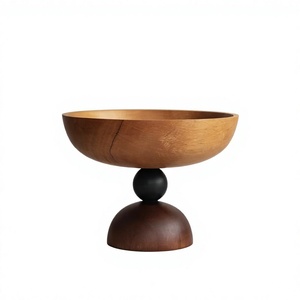 Cuenco Decorativo de Estilo Americano Vintage, Ecológico, Pulido, con Pedestal, para Servir Frutas, Dulces, Centro de Mesa para Fiestas - Product Image 5