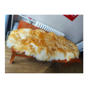 Housse de chaise en peau de mouton douce et moelleuse de luxe, coussin de siège, tapis tressé 100% laine, tapis en fourrure pelucheuse pour chambre à coucher, salon - Product Image 6