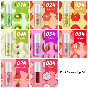 Custom Logo Lip Care Moisturizing Transparent Lip Gloss Fruit Flavored Lip Oil <strong>Tint</strong> Waterproof <strong>Sunscreen</strong> Mineral Liquid 8 Colors - Product Image 2